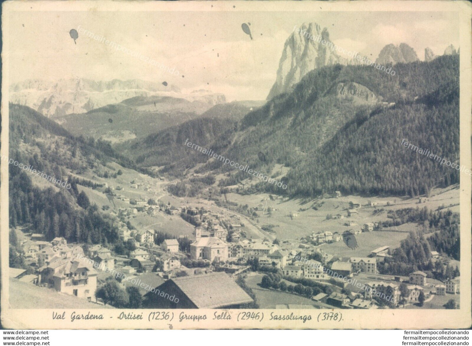 S51 Cartolina Val Gardena Ortisei Gruppo Sella Sassolungo Provincia Di Bolzano - Bolzano