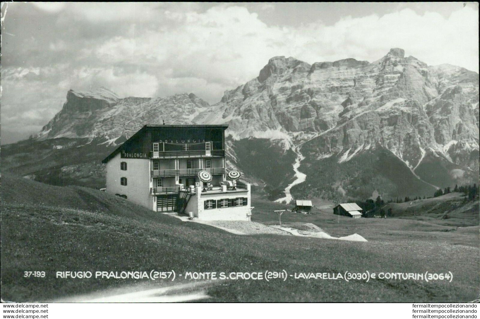 Ah342 Cartolina Rifugio Pralongia Monte S.croce Lavarella E Conturin Bolzano - Bolzano