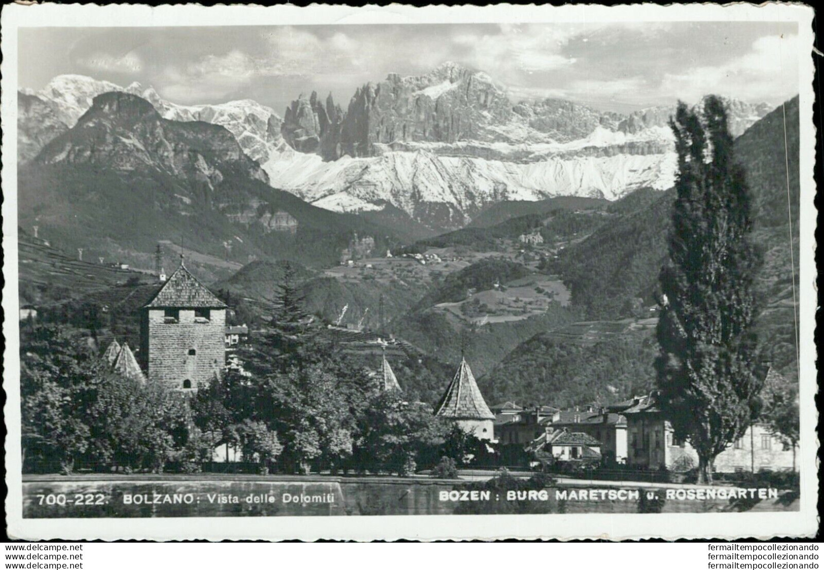 Ah340 Cartolina Bolzano Vista Dalle Dolomiti - Bolzano (Bozen)