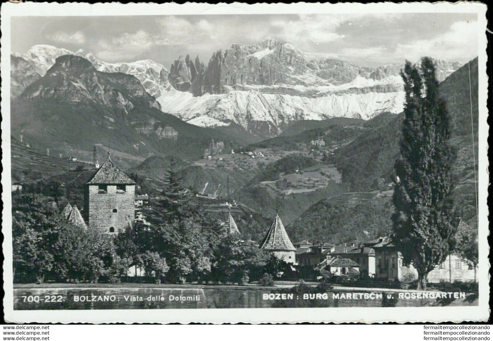 Ah340 Cartolina Bolzano Vista Dalle Dolomiti - Bolzano