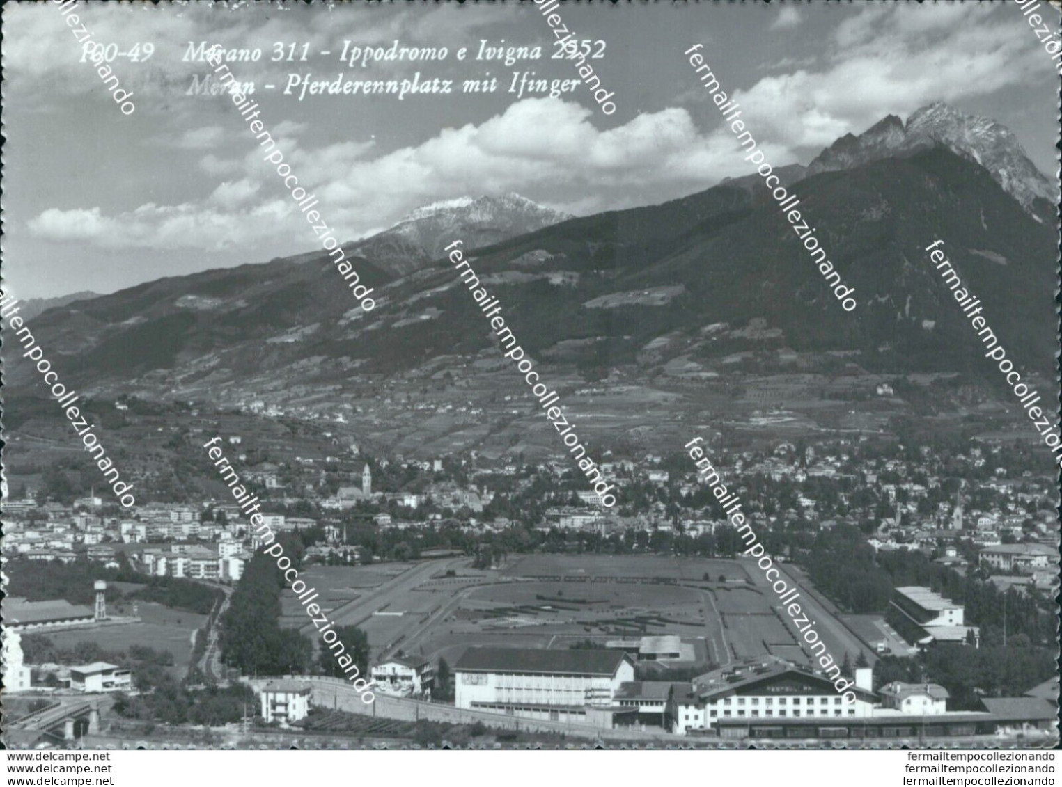 Bi562 Cartolina Merano Ippodromo E Ivigna Provincia Di Bolzano - Bolzano (Bozen)