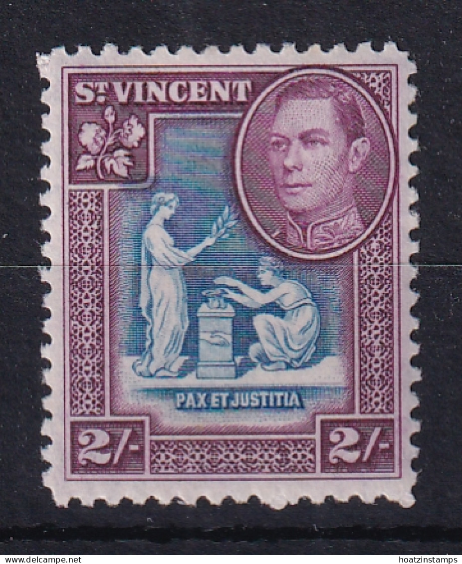 St Vincent: 1938/47   KGVI    SG157     2/-     MH - St.Vincent (...-1979)