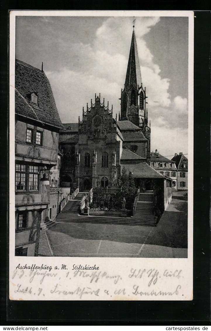 AK Aschaffenburg A. M., Stiftskirche  - Aschaffenburg