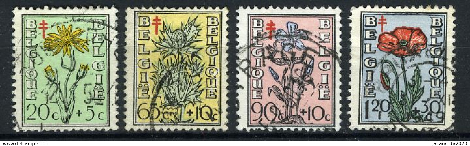 België 814/17 - Antitering - Bloemen - Portretten Van De Senaat IV - Gestempeld - Oblitéré - Used - Oblitérés