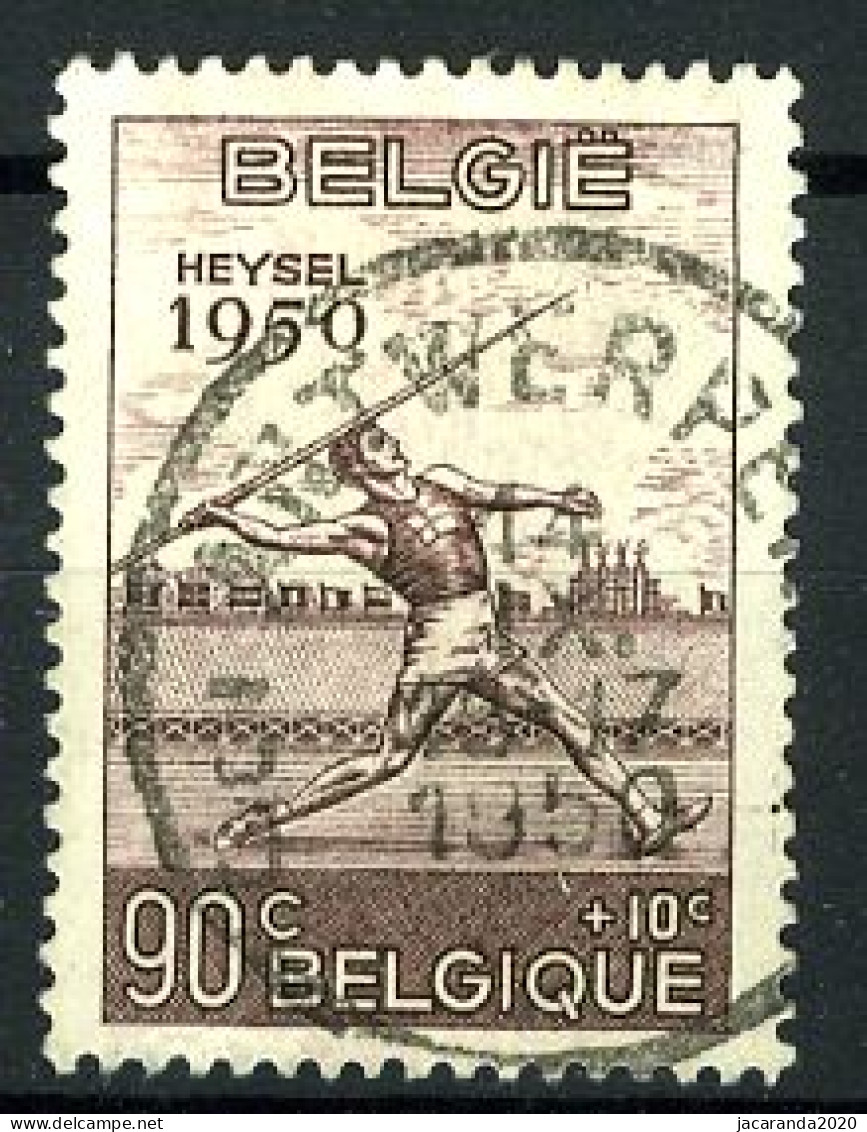 België 828 - Europese Atletiekkampioenschappen - Sport - Speerwerpen - Gestempeld - Oblitéré - Used - Usados