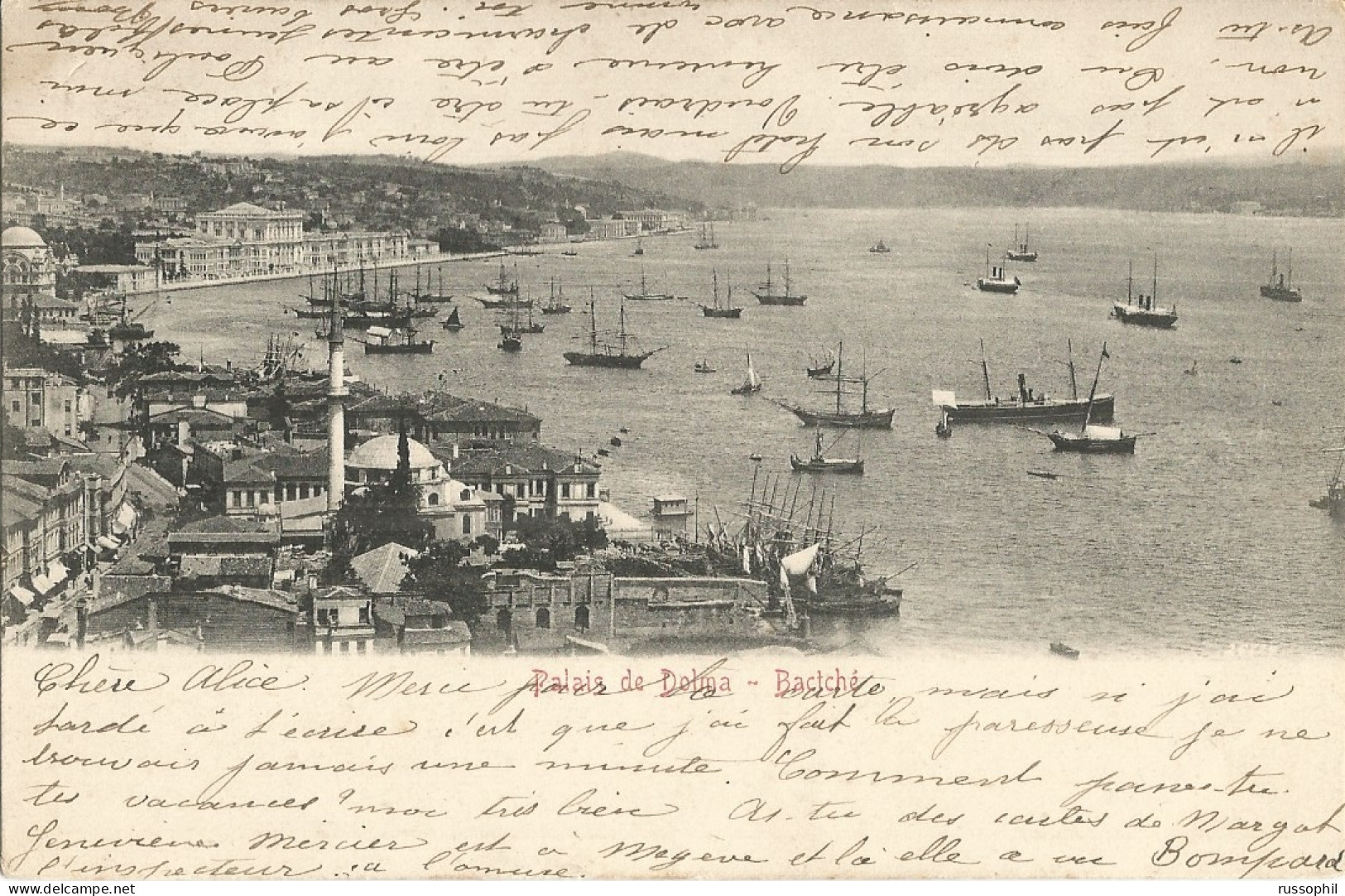 TURKIYE - (CONSTANTINOPLE)  - PALAIS DE DOLMA BACTCHE - 1901 - Turquia