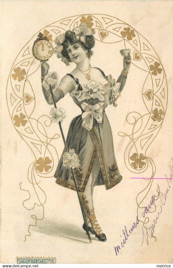 CARTE STYLE VIENNE - Thème De La Fête, Fleurs. - Frauen