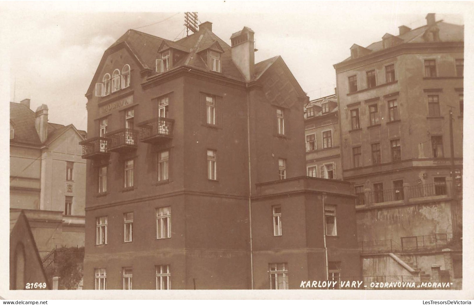 TCHEQUIE - Karlovy Vary - Ozdravovna "Morava" - Carte Postale Ancienne - Czech Republic