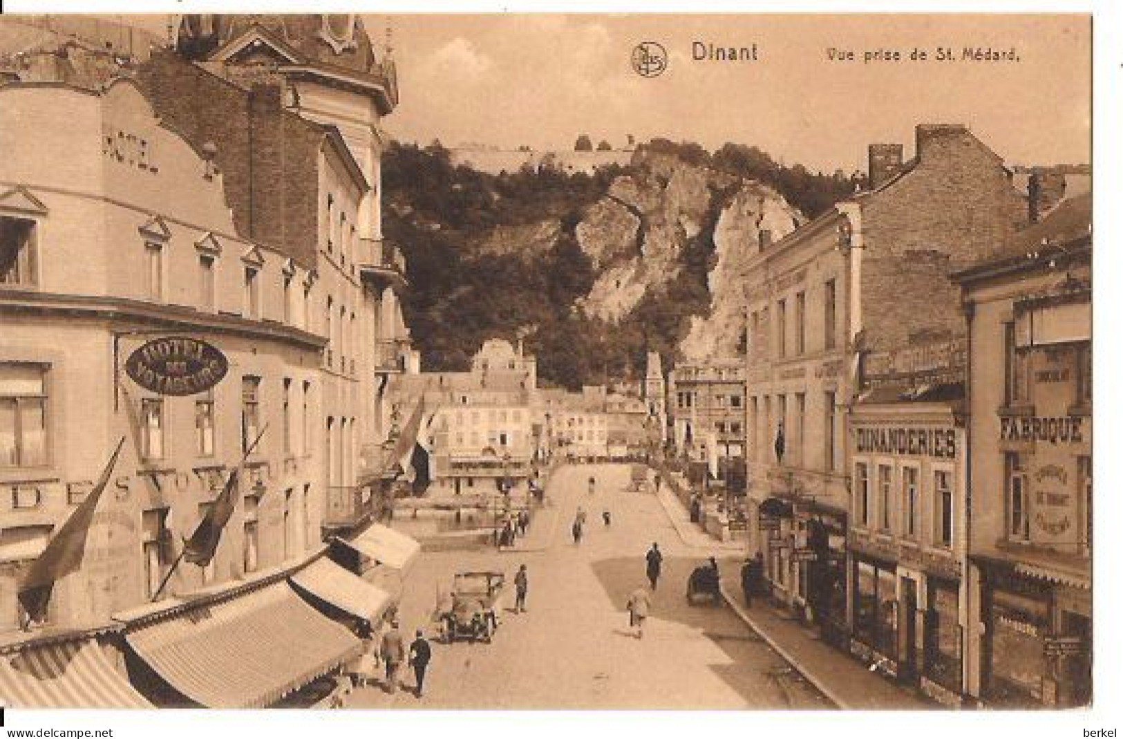 DINANT VUE PRISE DE ST. MÉDARD HOTEL ET DES MAGASINS 1708 D1 - Dinant