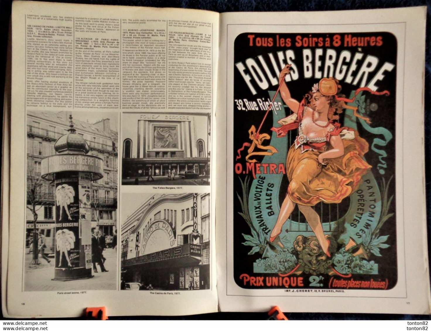 100 Years Of Posters Of The FOLIES BERGÈRE And MUSIC HAALS OF PARIS - éditeur : Images Graphiques, Inc., New York . - Arte