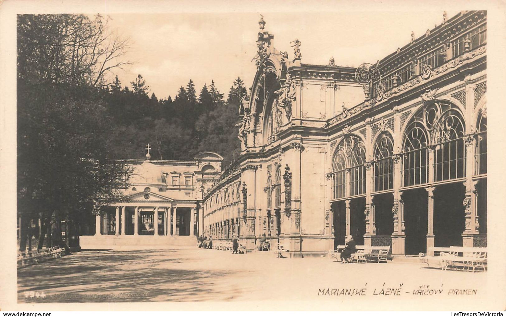 TCHEQUIE - Marianske Lazne - Krizovy Pramen - Carte Postale Ancienne - Czech Republic