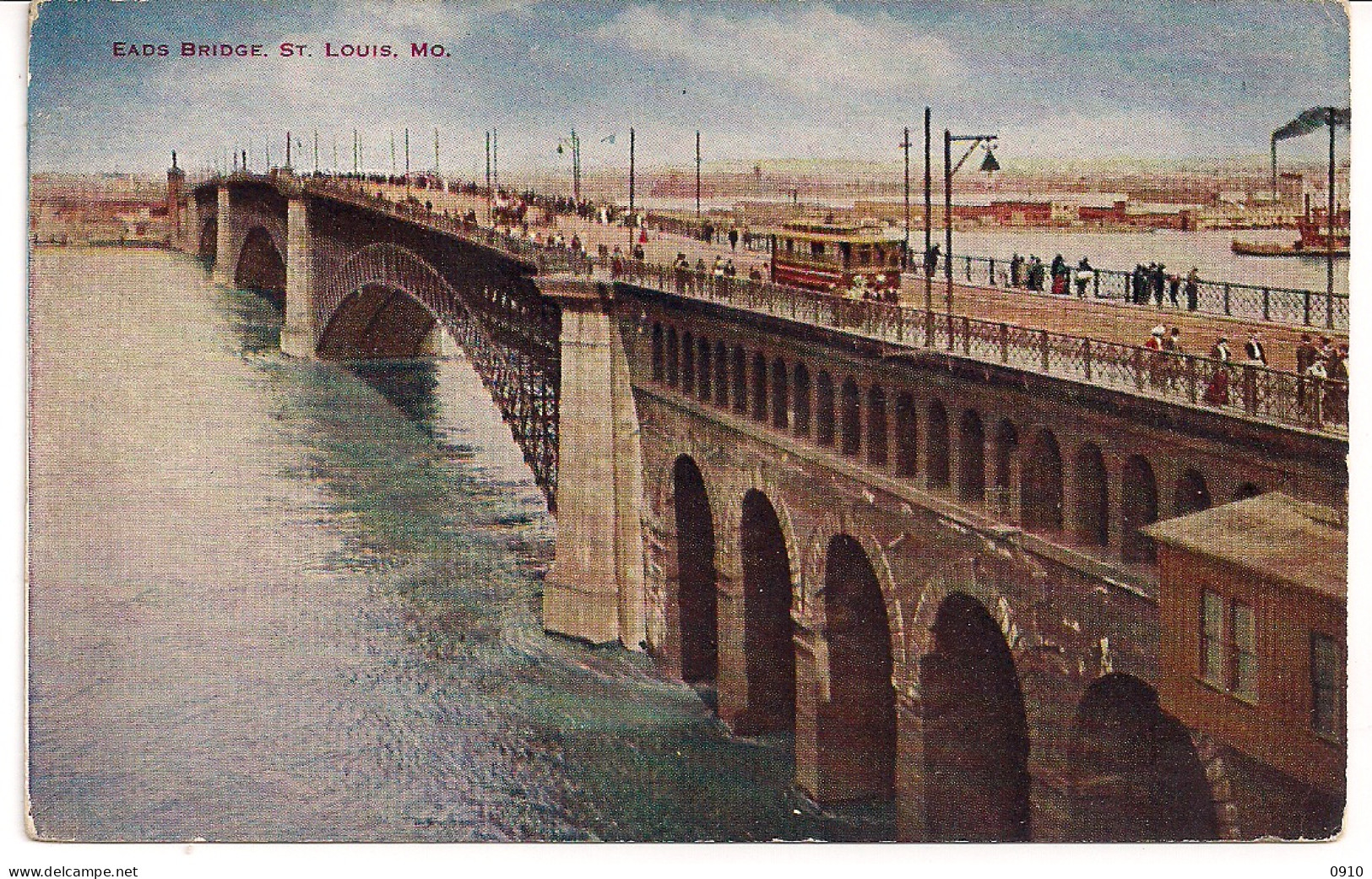 ST.LOUIS (USA)  " EADS BRIDGE" Gekleurde Pk - St Louis – Missouri