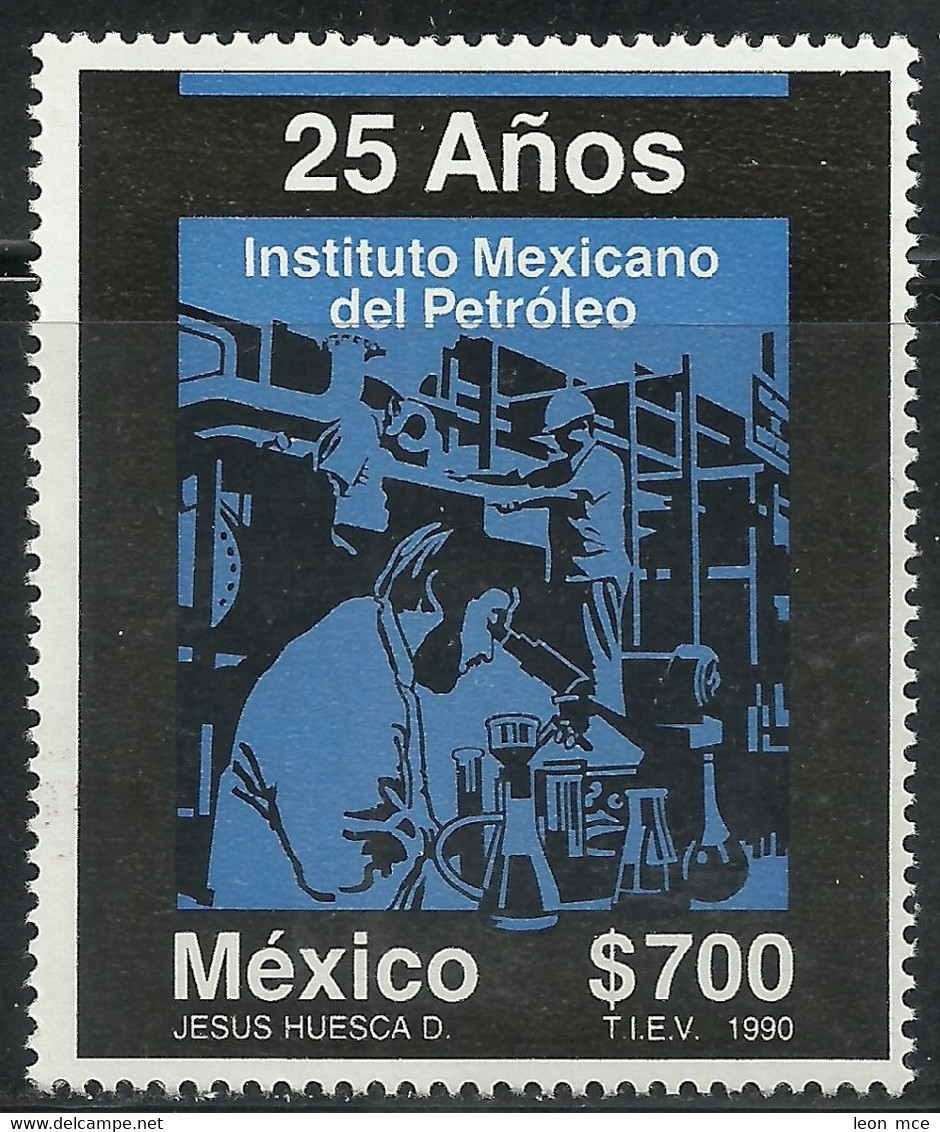 1990 MÉXICO 25 AÑOS INSTITUTO MEXICANO DEL PETROLEO Sc. 1659 MNH,  PETROLEUM - Mexiko