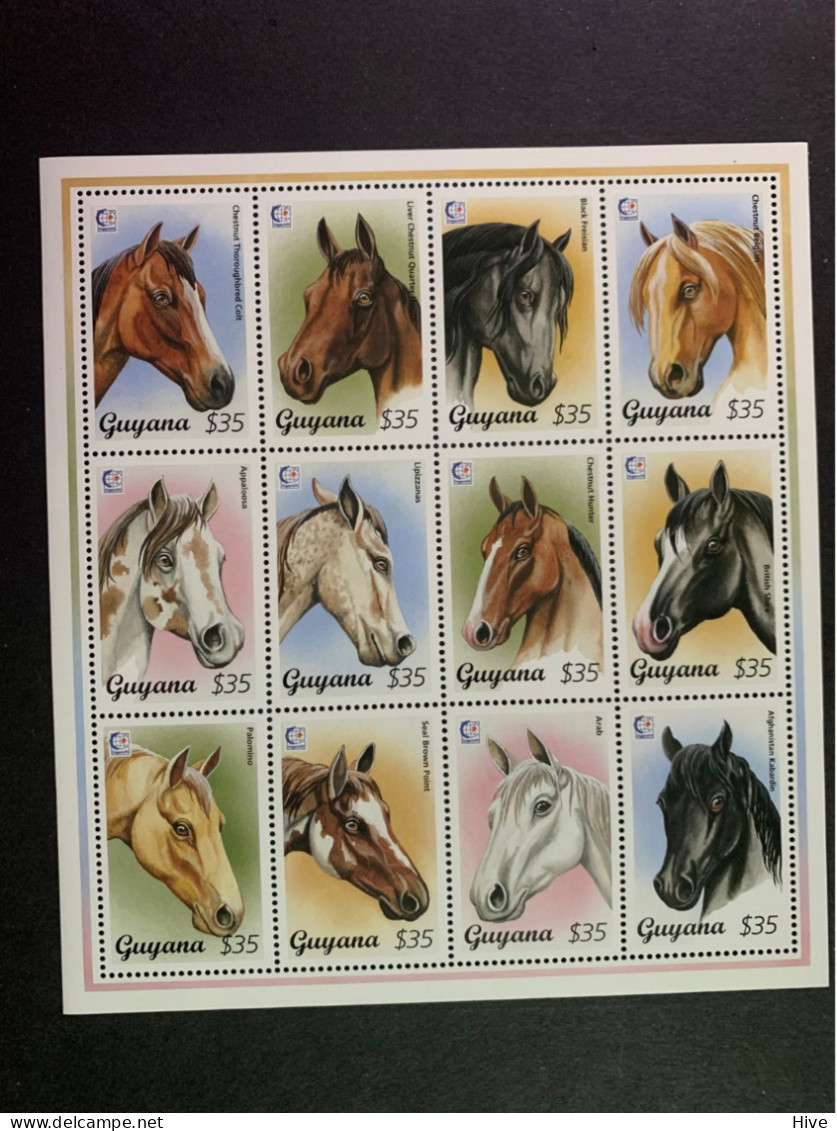 Guayana 1996 Horses MNH - Guyane (1966-...)