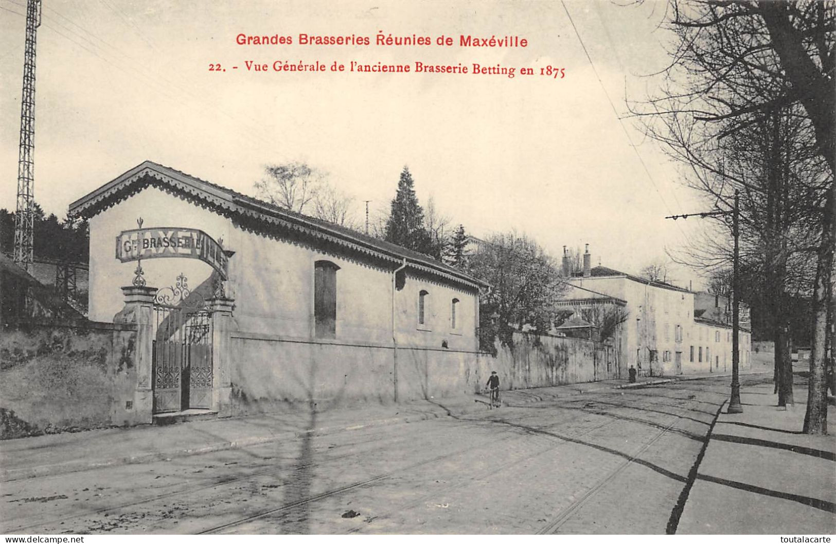 CPA 54 MAXEVILLE GRANDES BRASSERIES REUNIES  VUE GENERALE DE L'ANCIENNE BRASSERIE BETTING EN 1875 - Maxeville