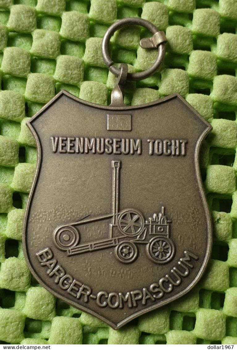 Medaile :  3e. Veenmuseum Tocht Barger - Compascuum, Emmen  -  Original Foto  !!  Medallion  Dutch - Andere & Zonder Classificatie