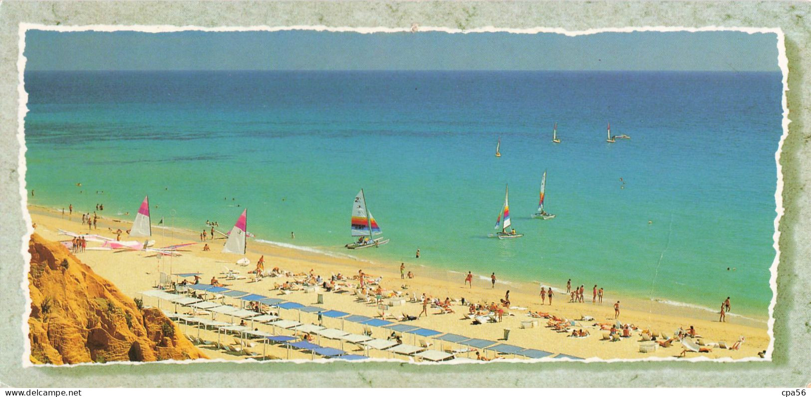 Praia Maria Luisa - ALGARVE - Carte Panoramique 1955 - Autres & Non Classés