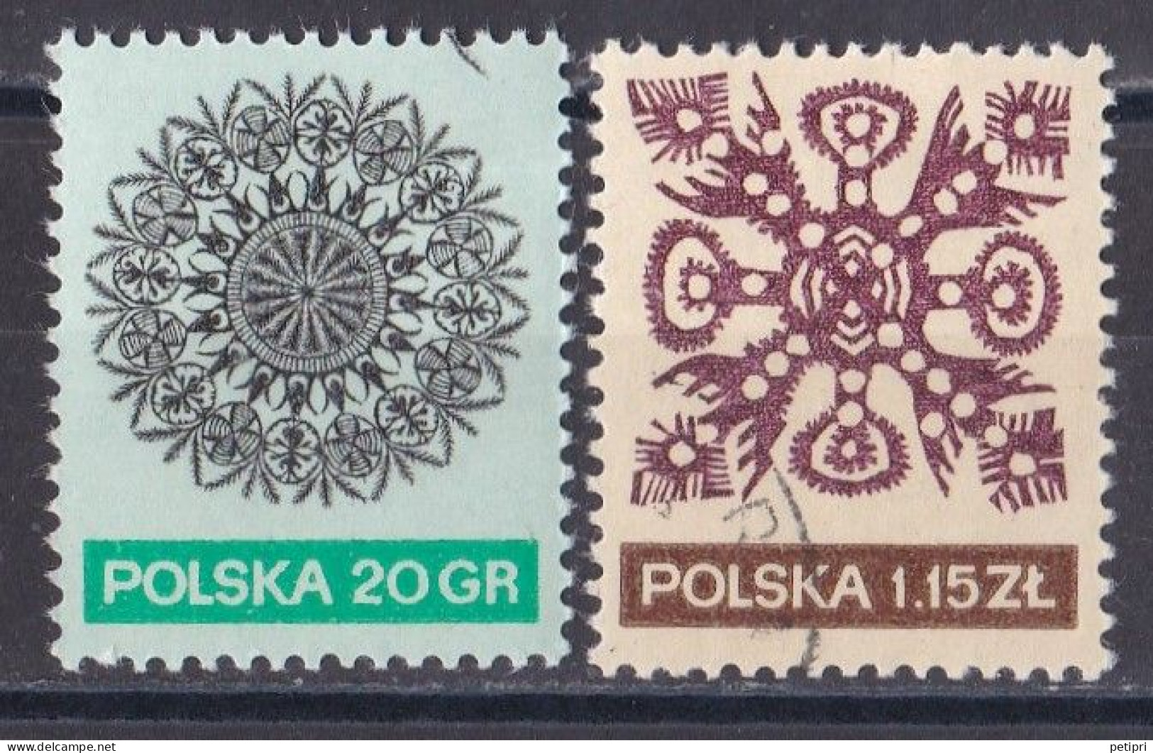 Pologne - République 1971 - 1980   Y & T N °  1939  Et  1942  Oblitérés - Gebraucht