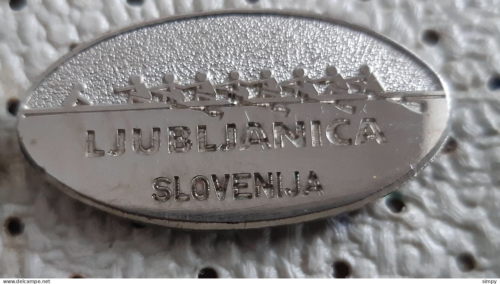 Rowing Club RC Ljubljanica Slovenia Badge Pin - Canottaggio
