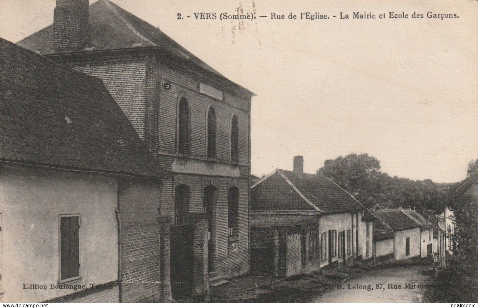 VERS  Rue De L'Eglise  Mairie Et école Des Garçons - Autres & Non Classés