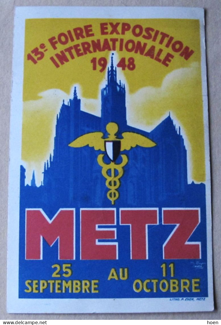 20ème Anniversaire De La Foire De METZ - Carte Maximum - Briefe U. Dokumente