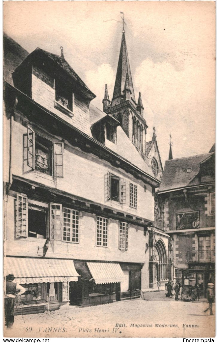 CPA Carte Postale France Vannes Place Henri IV VM80014 - Vannes