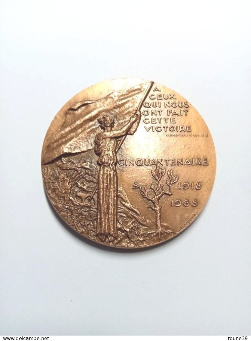 MÉDAILLE De  TABLE  Des POILUS DE 1914 - 1918 / 11 Novembre 1918 - Frankreich