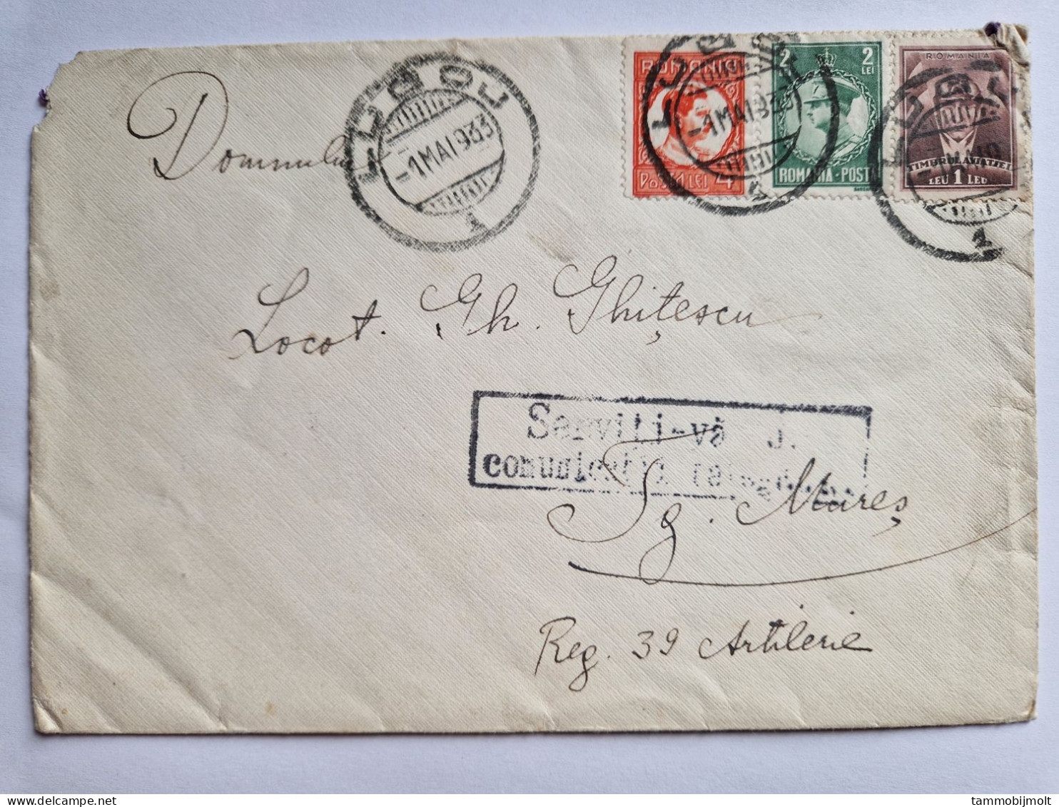 Romania, Cover With Airmail And Regular Stamps, From Lugoj To Tirgu Mures, Marking "Serviti-va..." 1933 - Brieven En Documenten