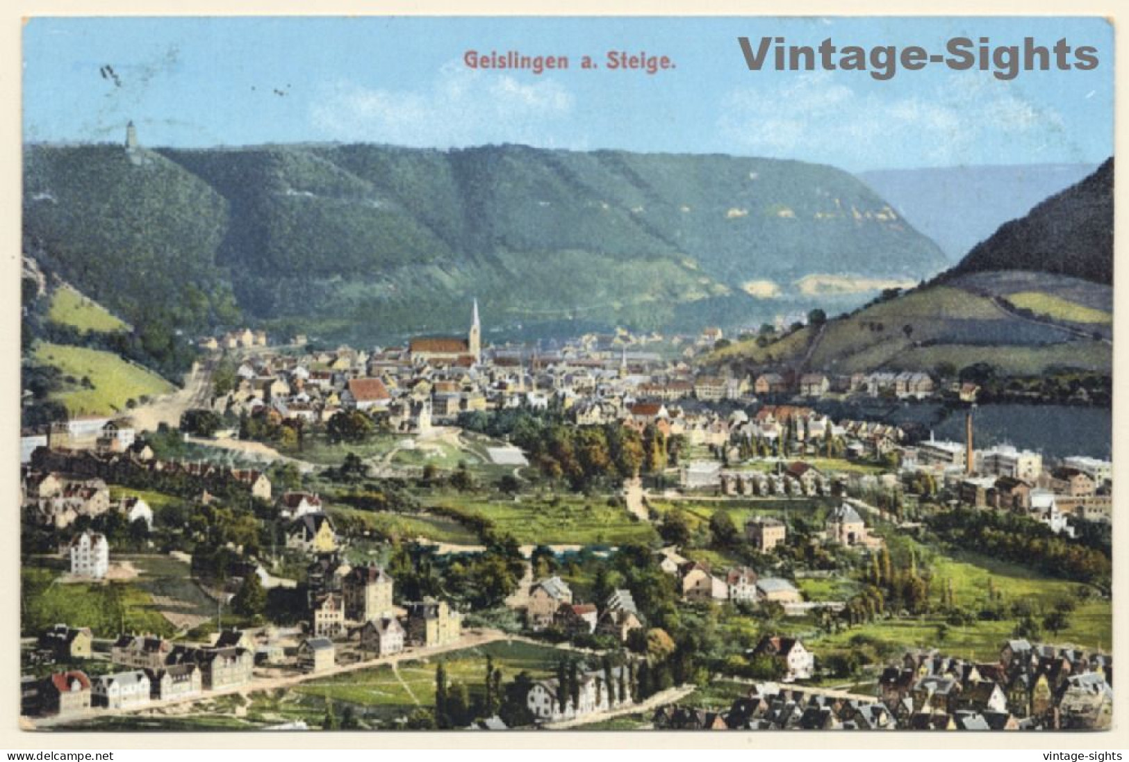 Geislingen A.d. Steige / Germany: Panorama View (Vintage PC 1910) - Geislingen