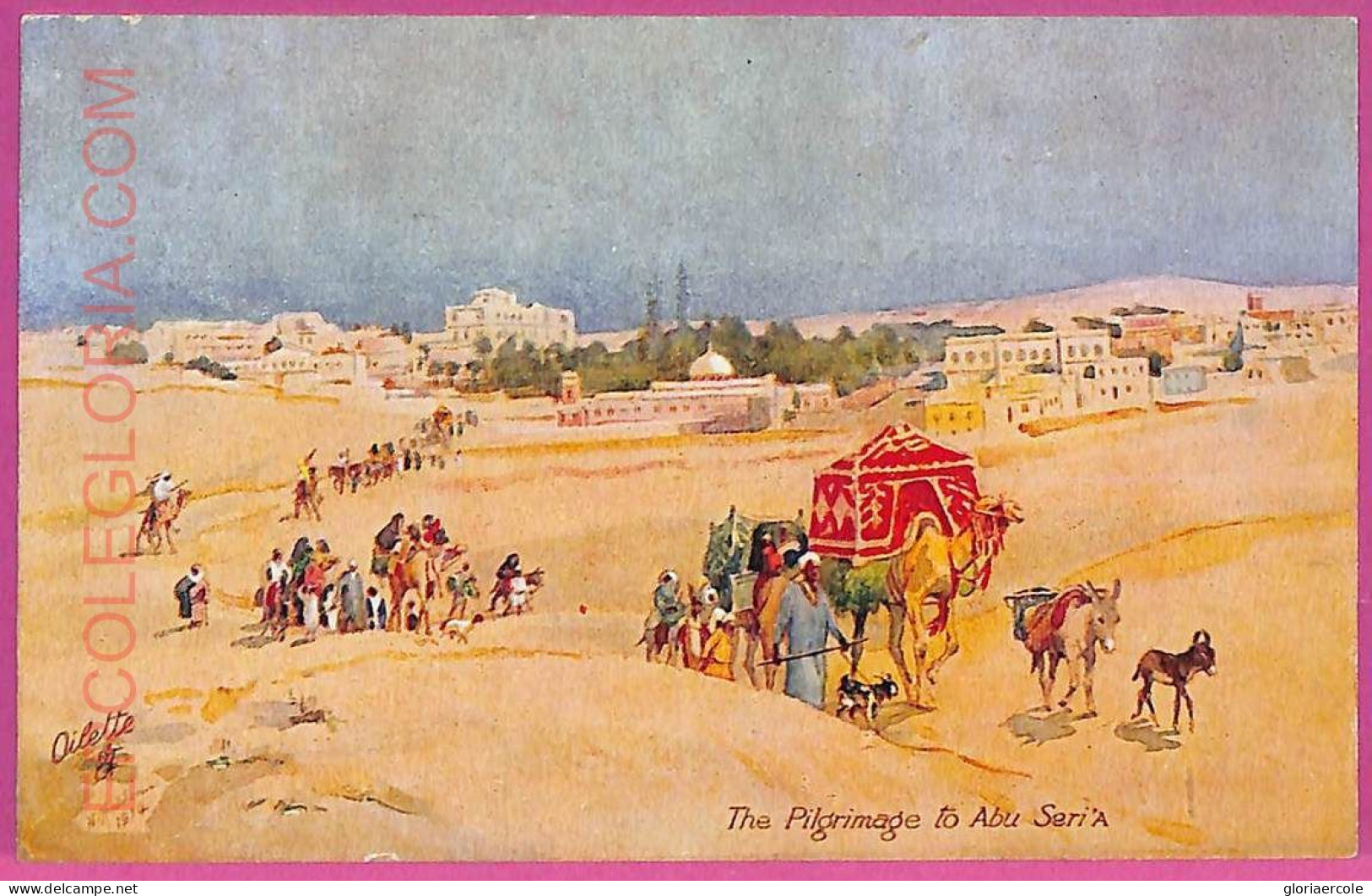 Ag2779 - EGYPT - VINTAGE POSTCARD - The Pilgrimage To Abu Seri'a - Other & Unclassified