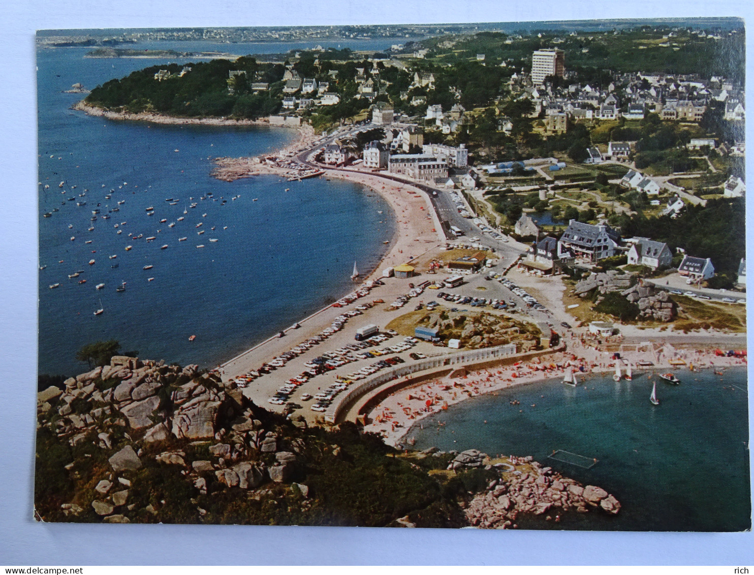 CP 22  Côtes D'Armor - TREBEURDEN - La Plage De Tresmeur Et Le Port De Trozoul - Trébeurden