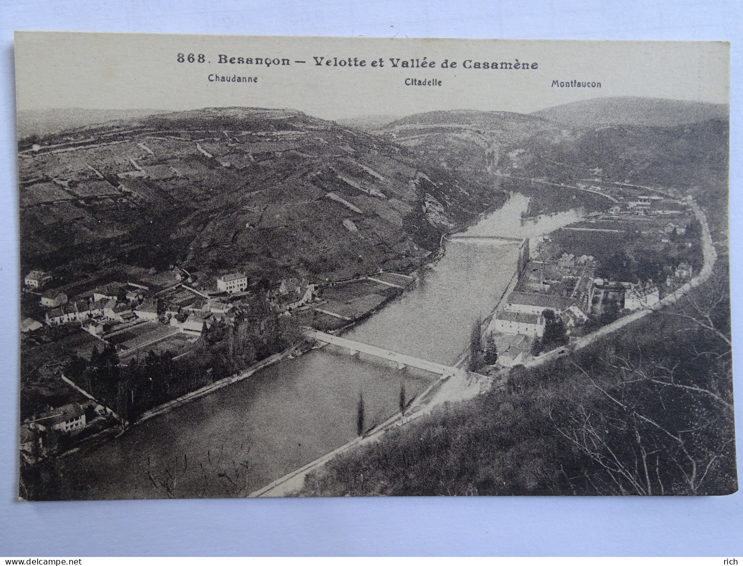 CP 25 DOUBS - Besançon - Velotte Et Vallée De Casamène - Besancon