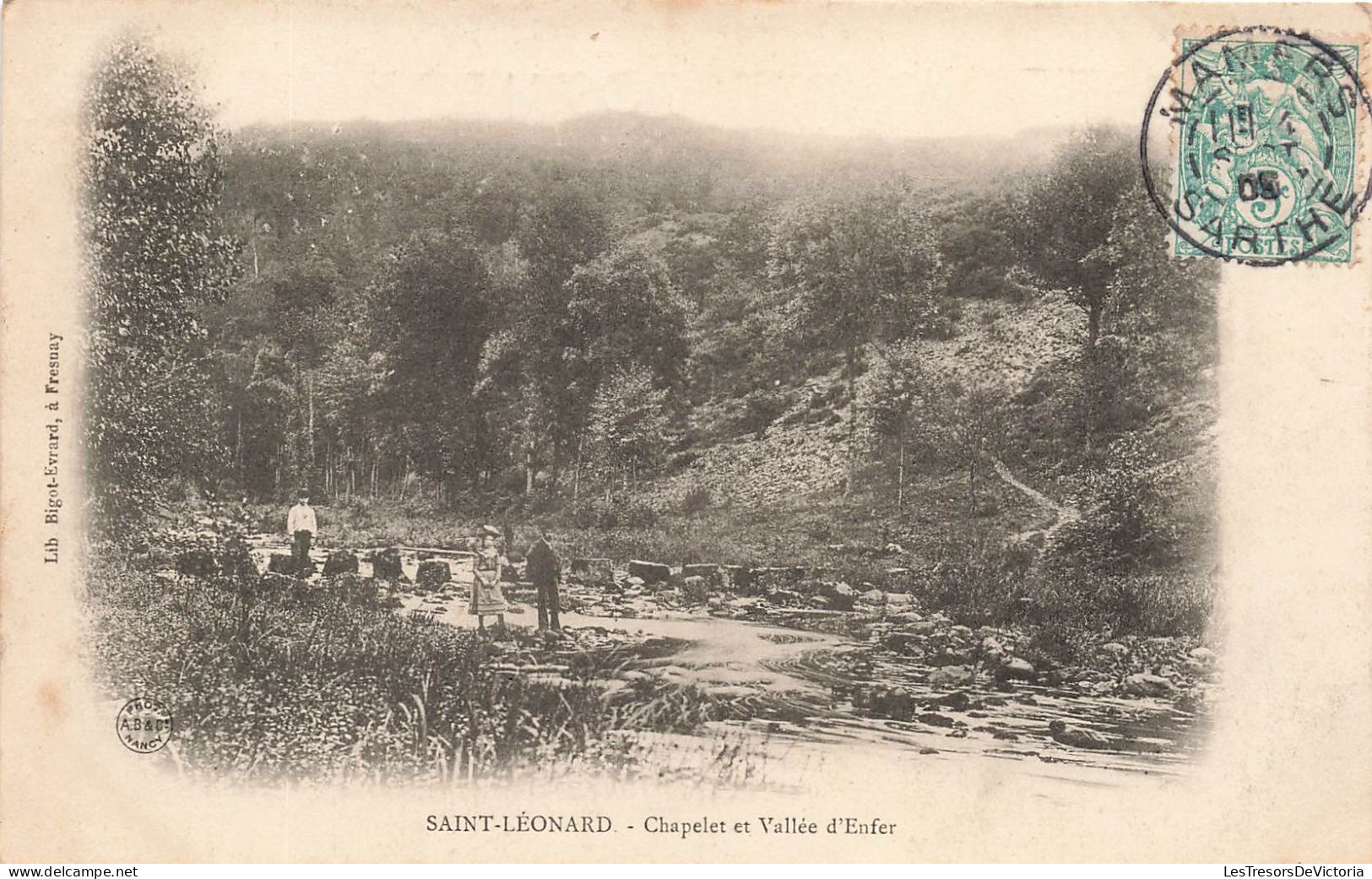 SUISSE - Saint Léonard - Chapelet Et Vallée D'Enfer - Vue Générale - Animé - Carte Postale Ancienne - Saint-Léonard