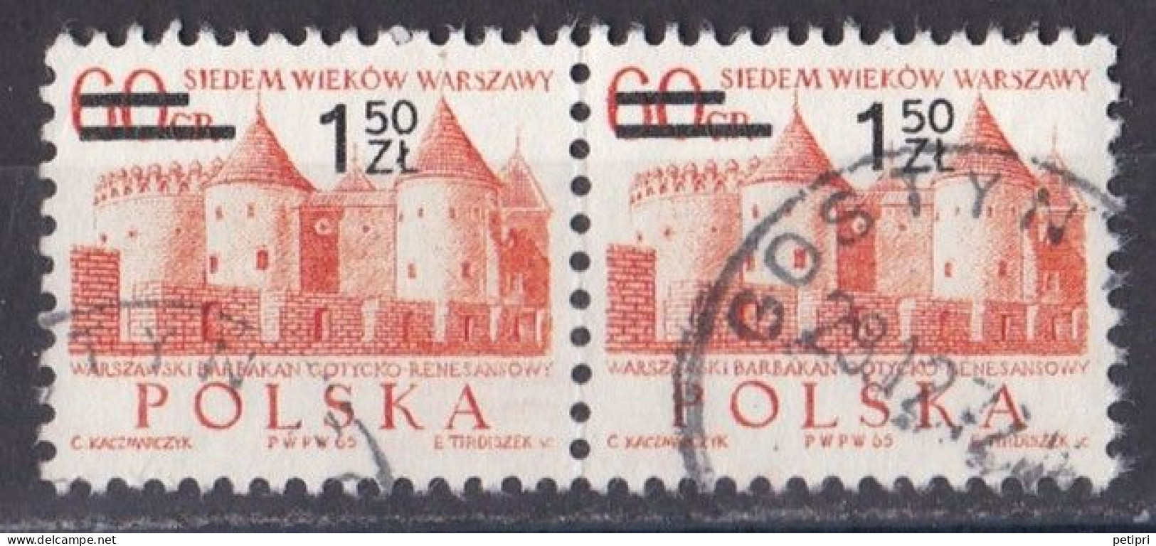 Pologne - République 1971 - 1980   Y & T N °  2044  Paire  Oblitérée - Usados