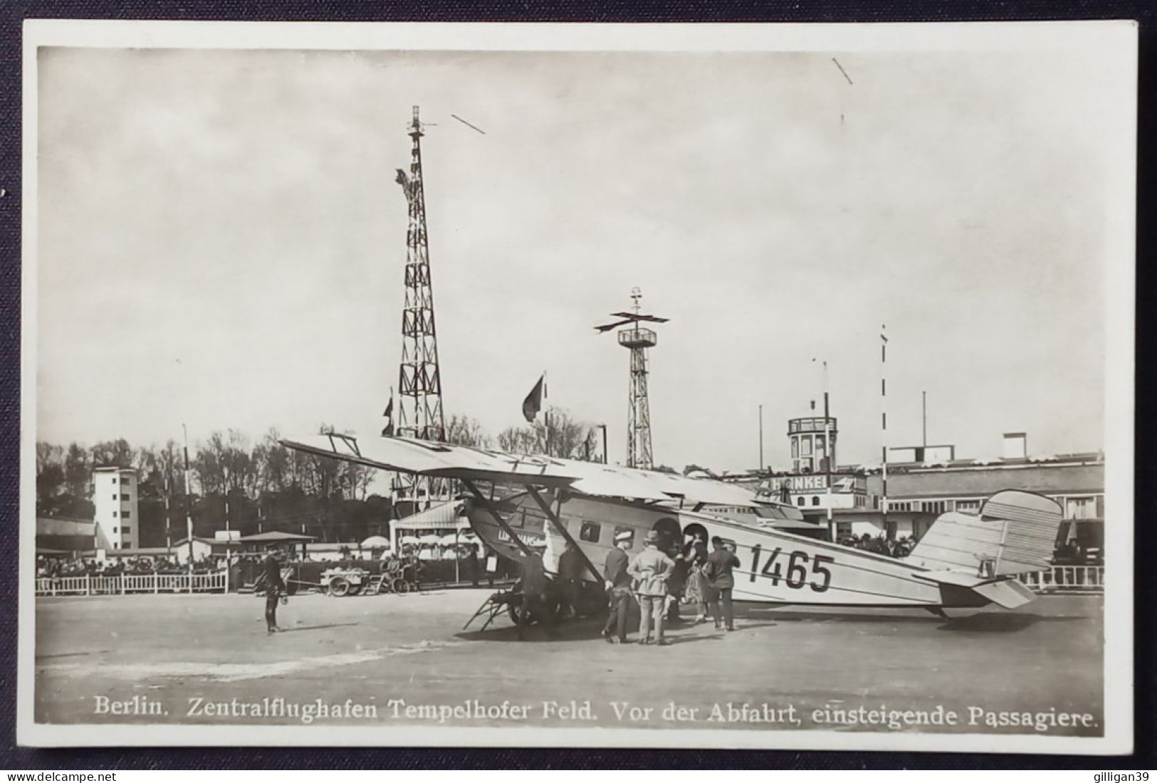 BERLIN, Zentralflughafen Tempelhof, Passagiere Steigen In Ein Motorflugzeug Der Lufthansa, Vor 1945 - Tempelhof