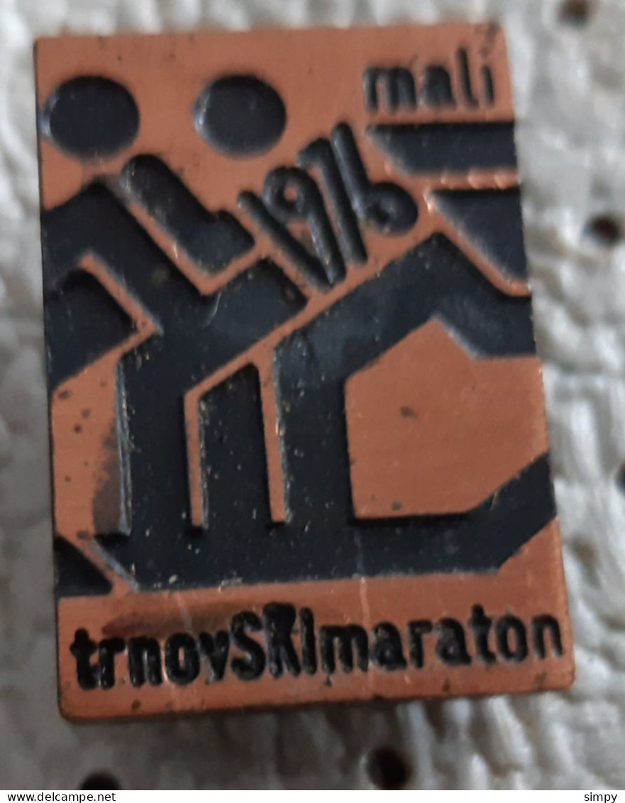 Cross-country Skiing Mali Trnovski Maraton 1976 Slovenia Pin - Sport Invernali