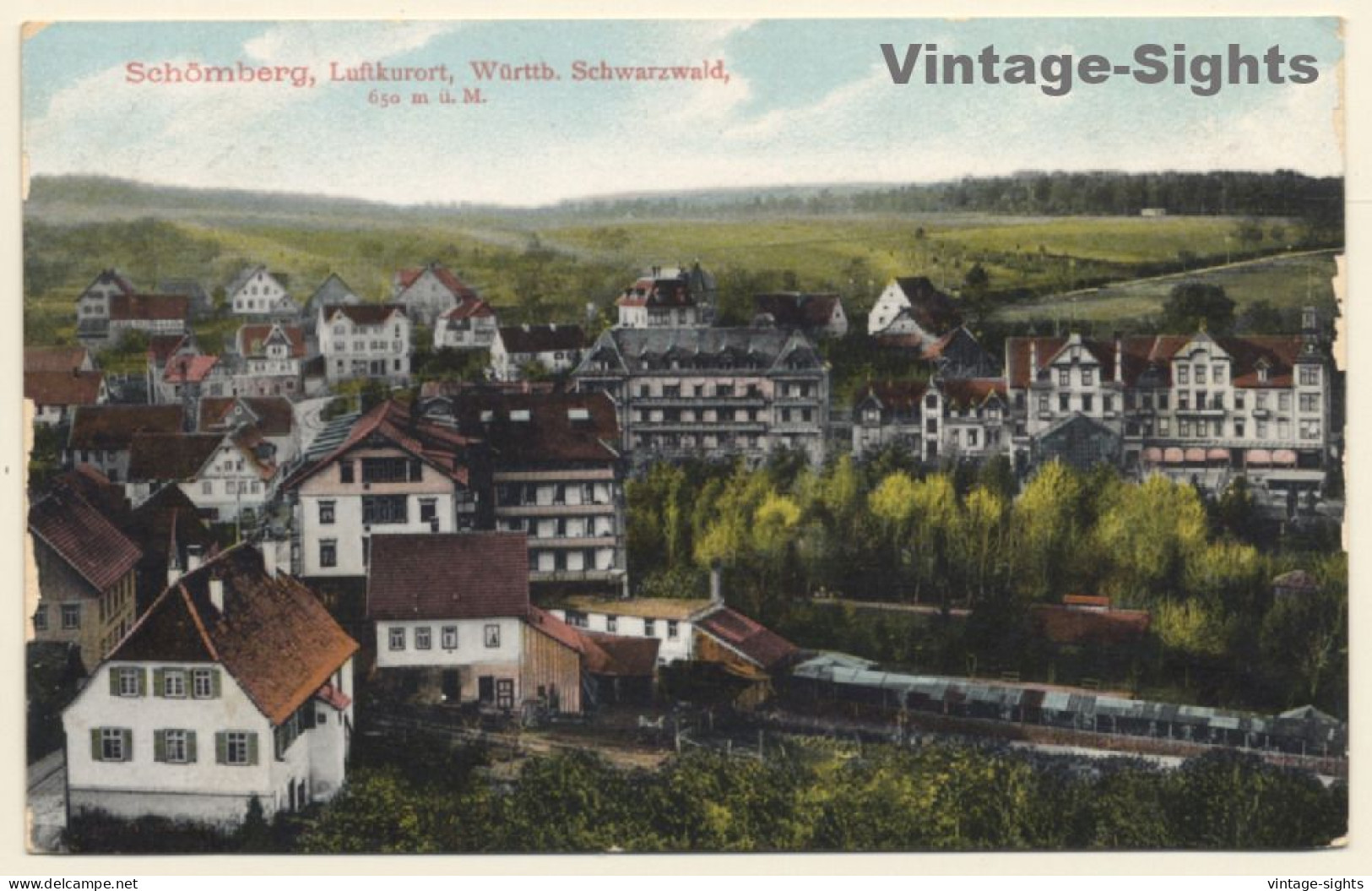 Schömberg Im Schwarzwald: Panorama View (Vintage PC 1911) - Schömberg