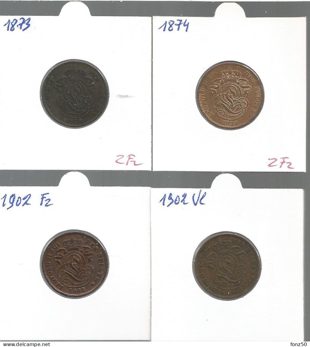 LEOPOLD II * 2 Cent 1870 Tot 1909vl * 12 Stuks * Nr 12859 - 2 Cent