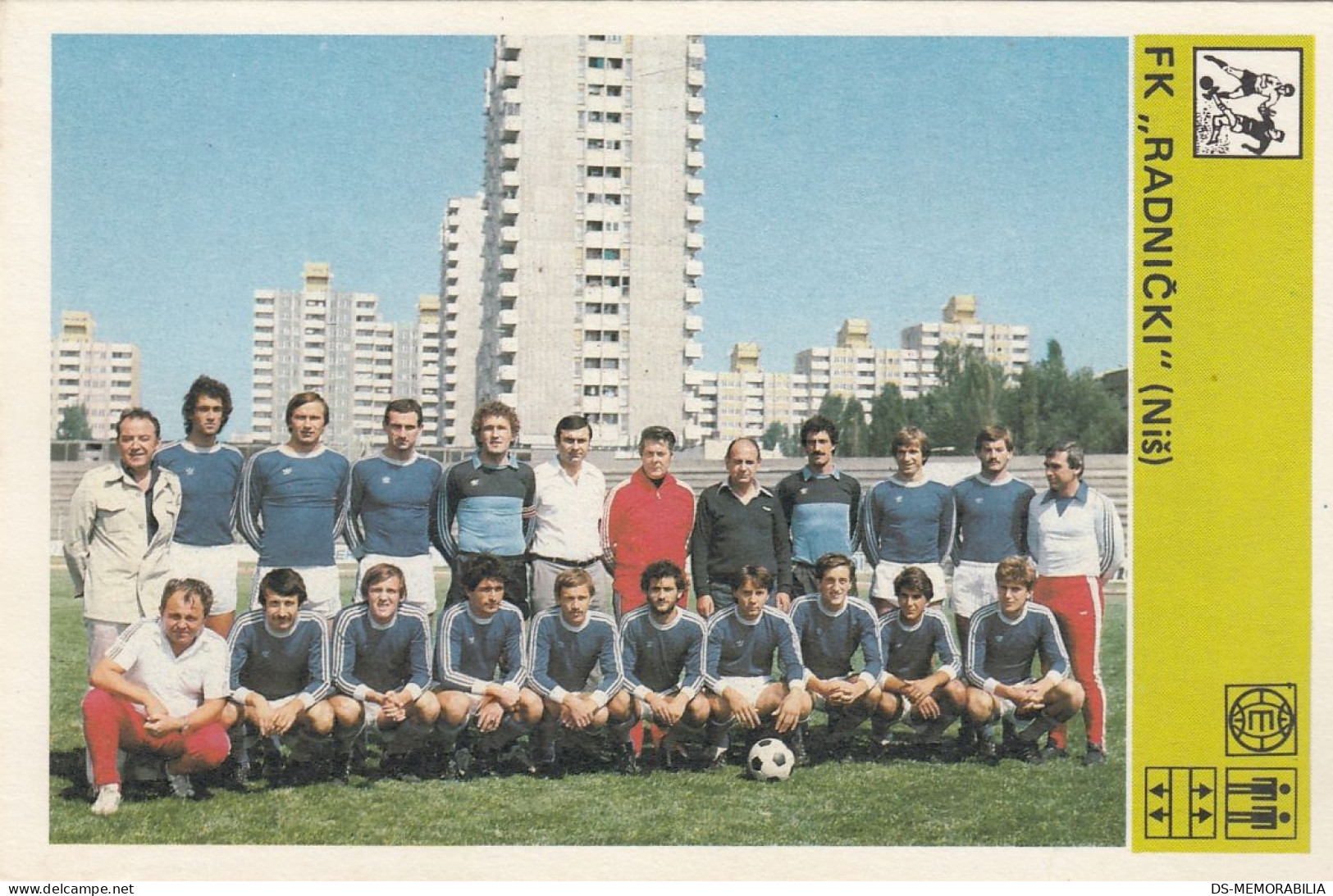 Soccer Football FK Radnički Niš Serbia Trading Card Svijet Sporta - Soccer