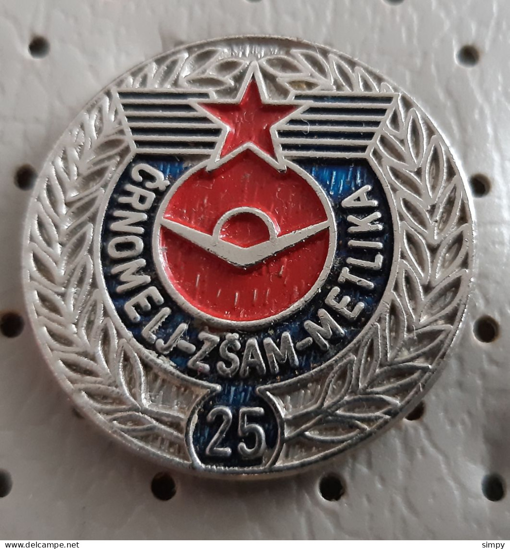 ZSAM Crnomelj Metlika 25 Years Federation Of Drivers And Mechanics Slovenia Pin - Other & Unclassified