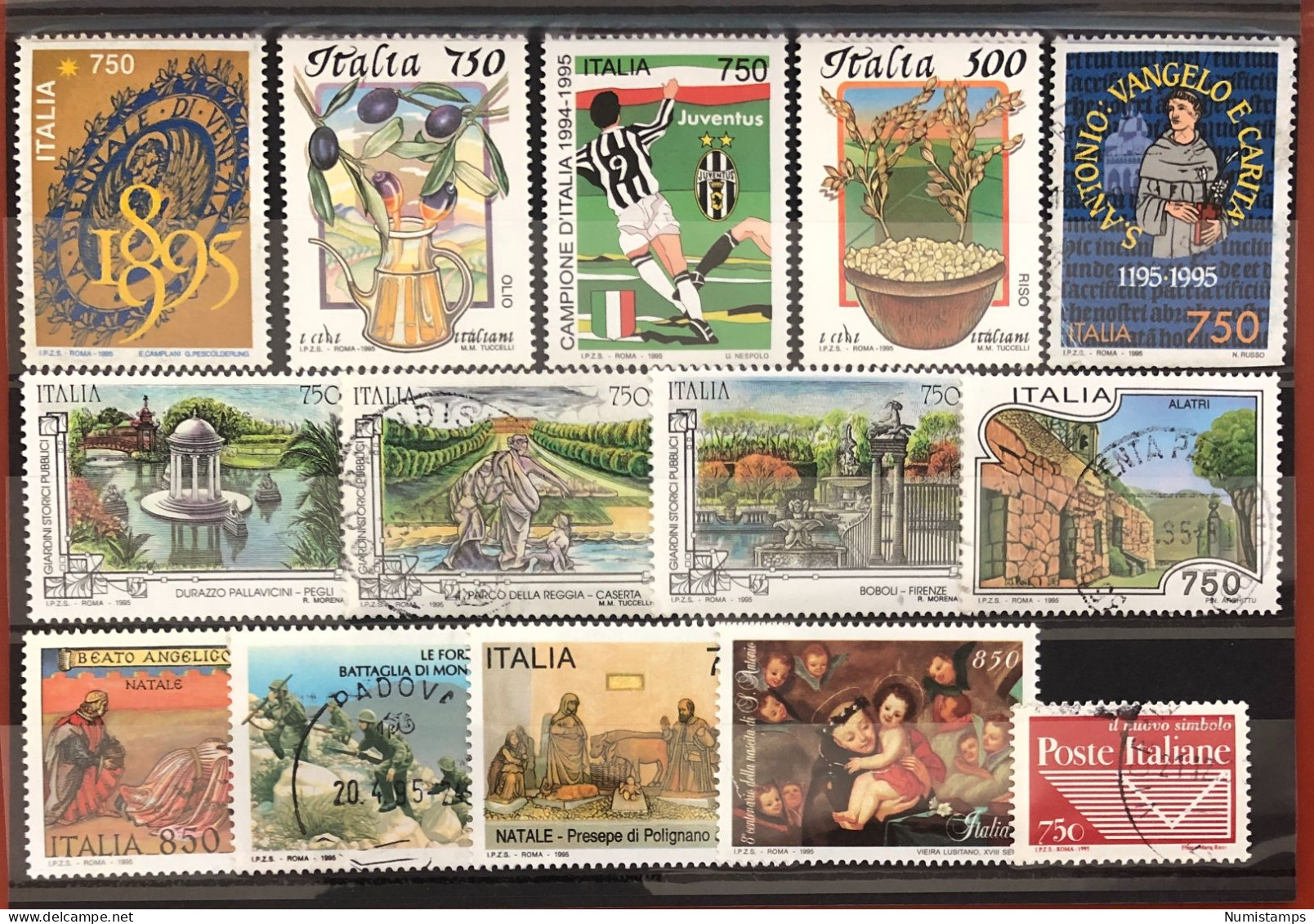 1995 - Italian Republic (14 New And Used Stamps) MNH & U - ITALY STAMPS - 1991-00: Ungebraucht