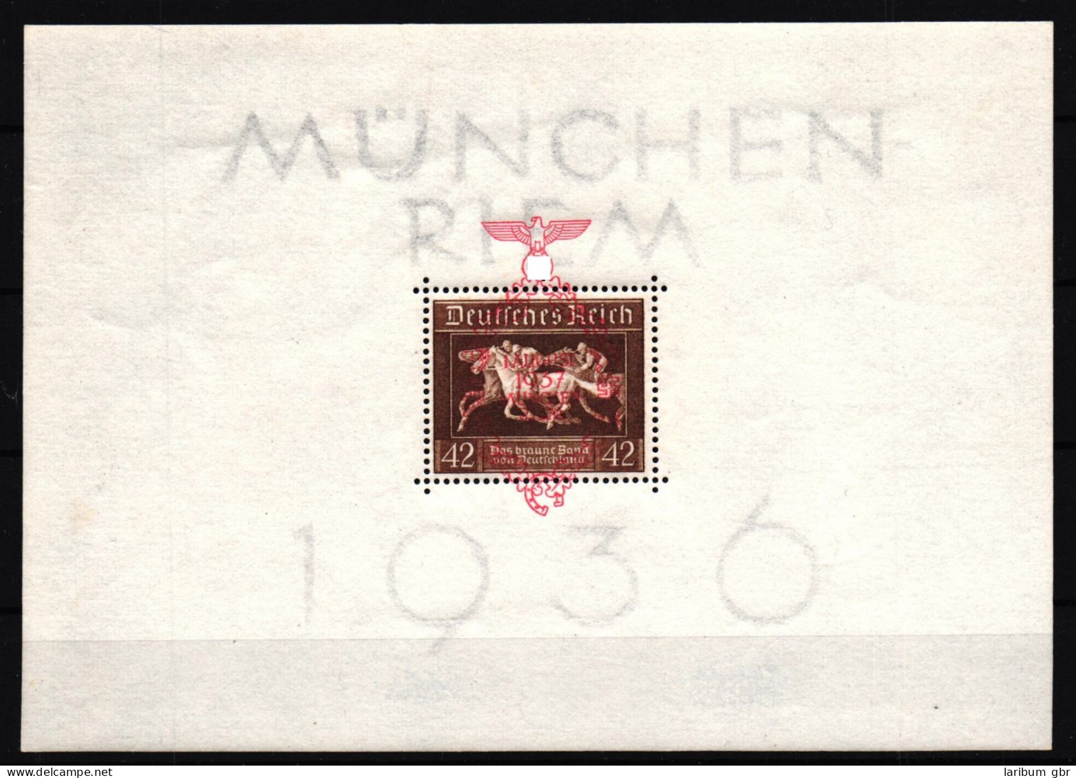 Deutsches Reich Block 10 Gestempelt Sonderstempel München Riem #IG003 - Blocks & Sheetlets