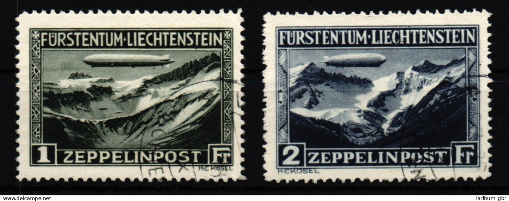 Liechtenstein 114-115 Gestempelt Zeppelin #IG097 - Andere & Zonder Classificatie