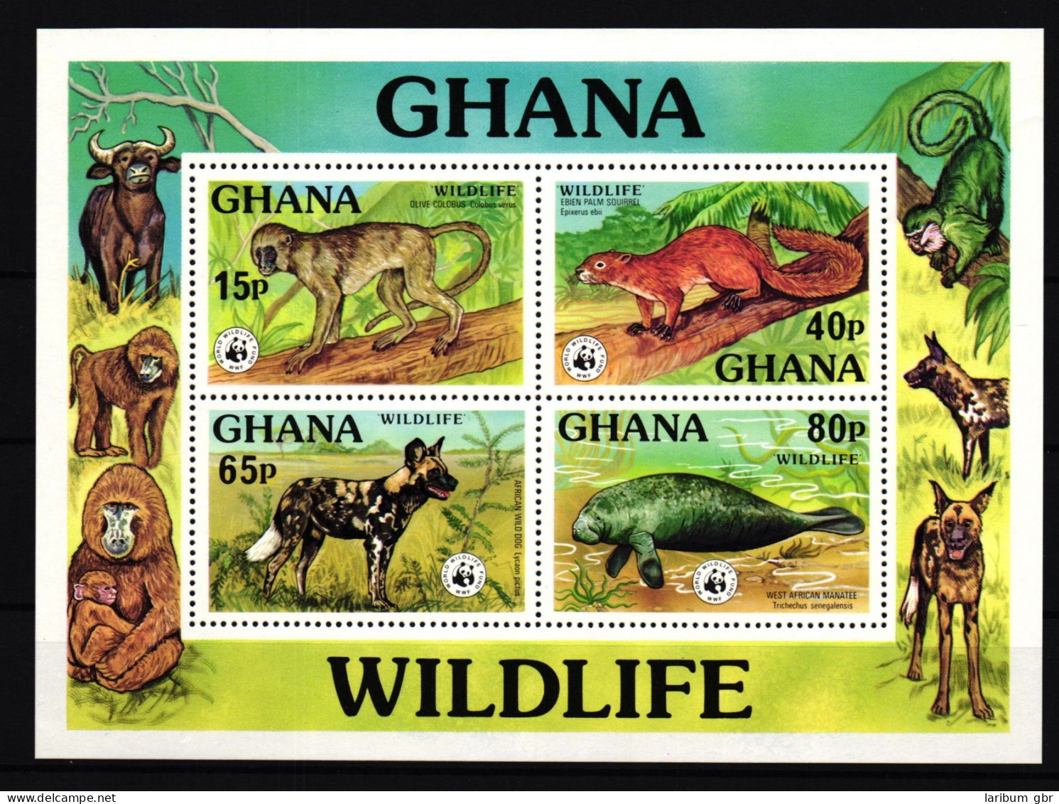 Ghana Block 71 Postfrisch Wildtiere #IG237 - Ghana (1957-...)