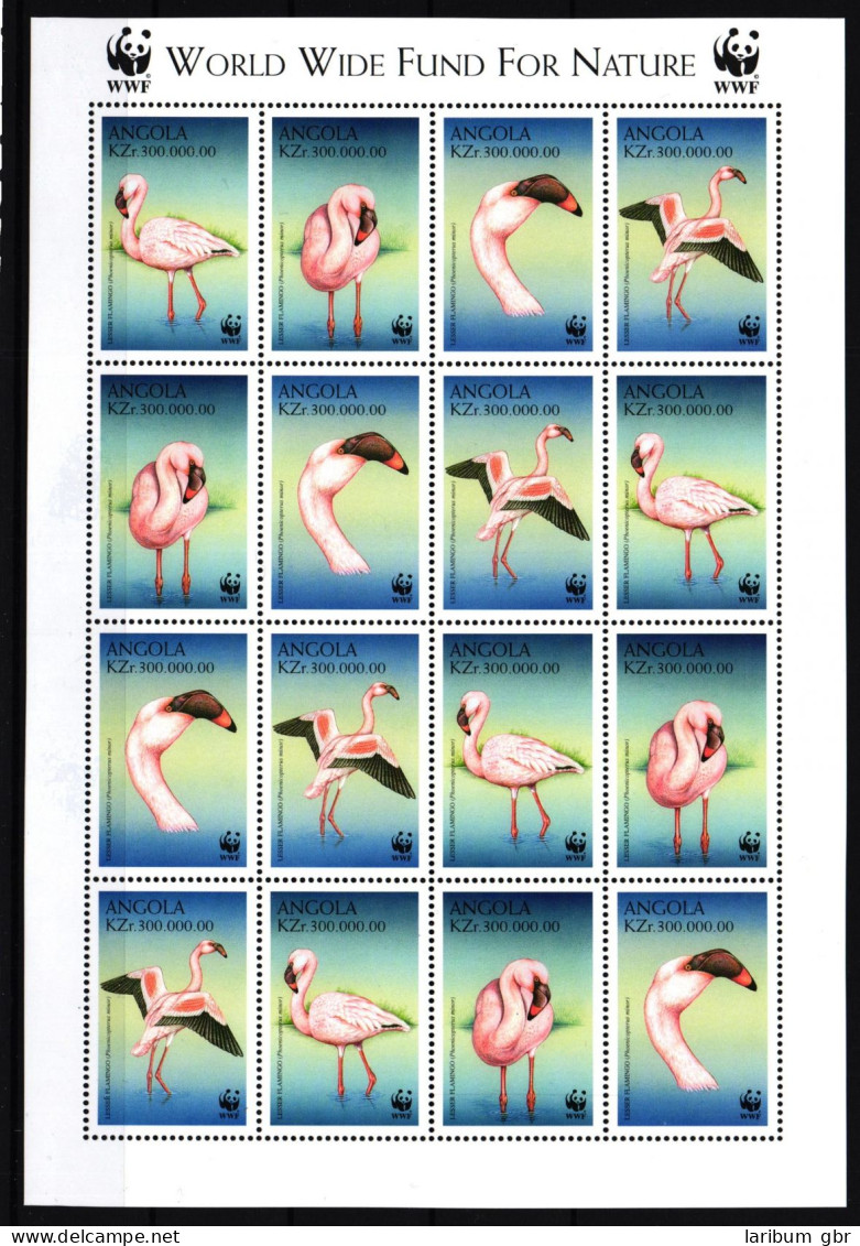 Angola 1321-1324 Postfrisch Als ZD-Bogen, Flamingos #IG238 - Angola