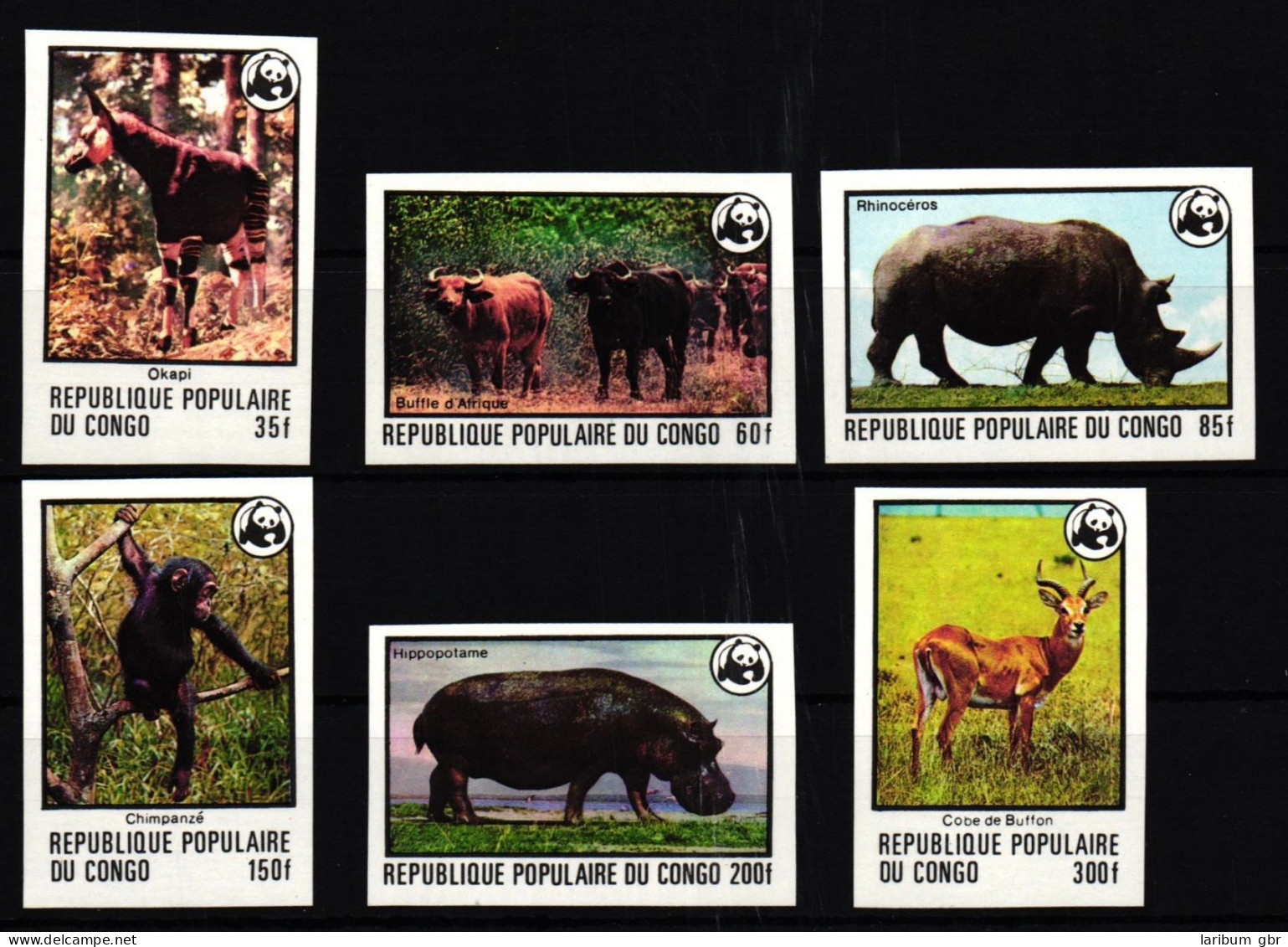 Kongo (Brazzaville) 630-635 B Postfrisch Wildtiere #IG223 - Other & Unclassified