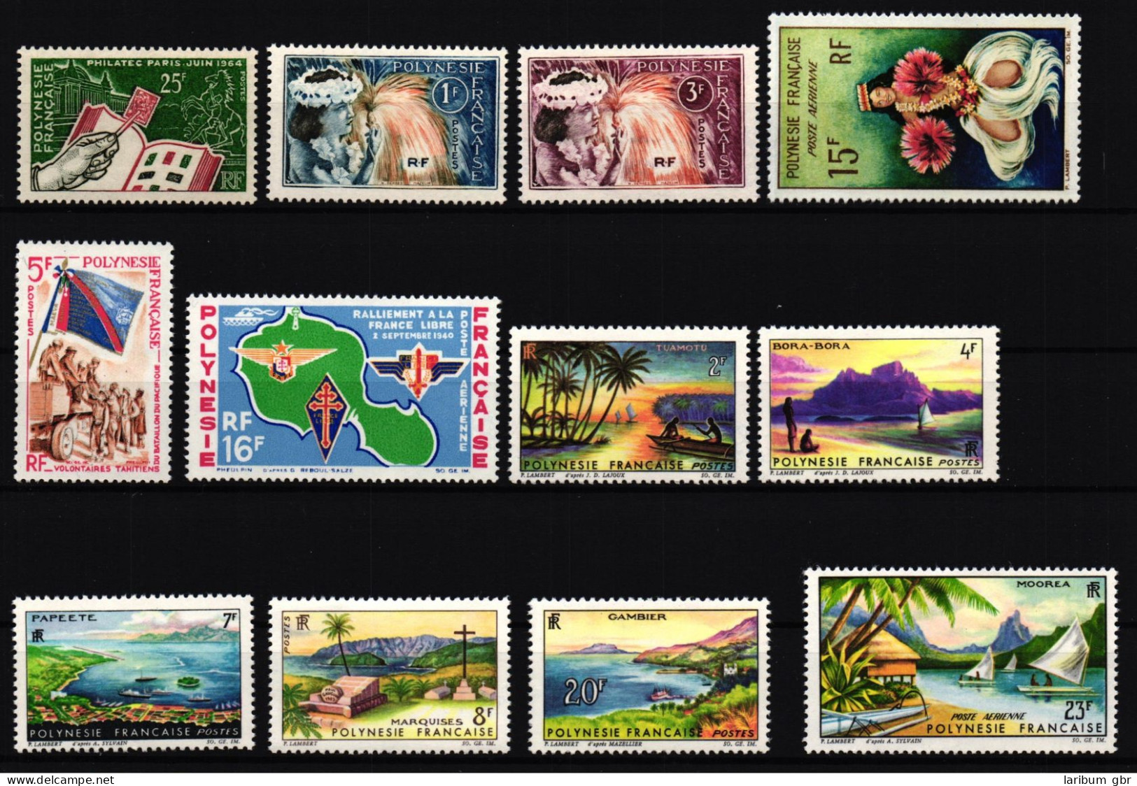 Franz. Polynesien Jahrgang 1964 Postfrisch #IG281 - Sonstige & Ohne Zuordnung