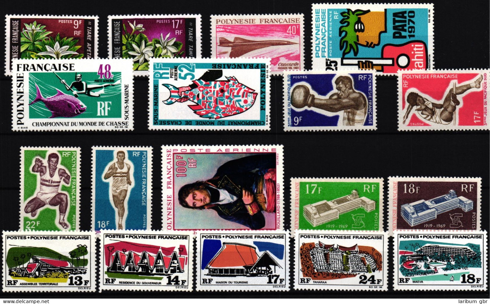 Franz. Polynesien Jahrgang 1969 Postfrisch #IG270 - Other & Unclassified