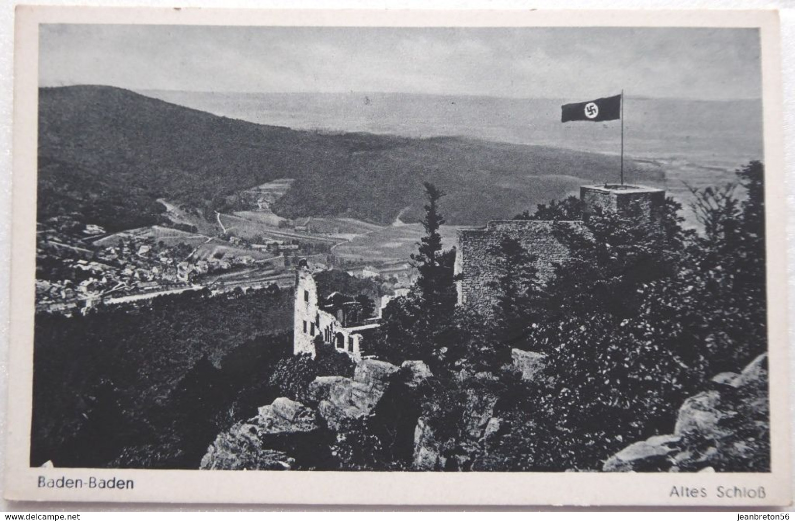 Baden-Baden - Altes Schloss - Rare Détail Du Drapeau - Baden-Baden