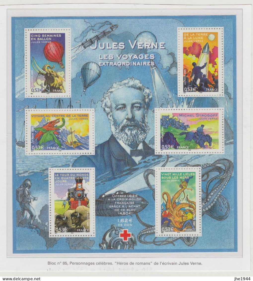 France Bloc N° 85 ** Jules Verne - Nuevos
